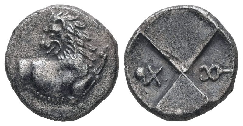 Thrace, Chersonesos. AR, Hemidrachm. 2.16 g. - 13.60 mm. Circa 386-338 BC.
Obv.:...