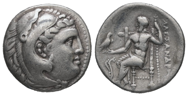 Kings of Macedon, Alexander III 'the Great'. AR Drachm, 4.09 g. - 17.96 mm. 336-...
