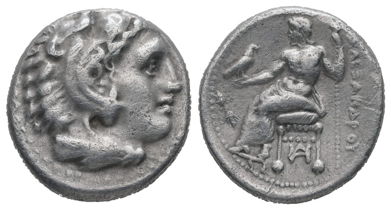 Kings of Macedon. Alexander III "the Great". AR, Drachm. 4.16 g. - 116.81 mm. 33...