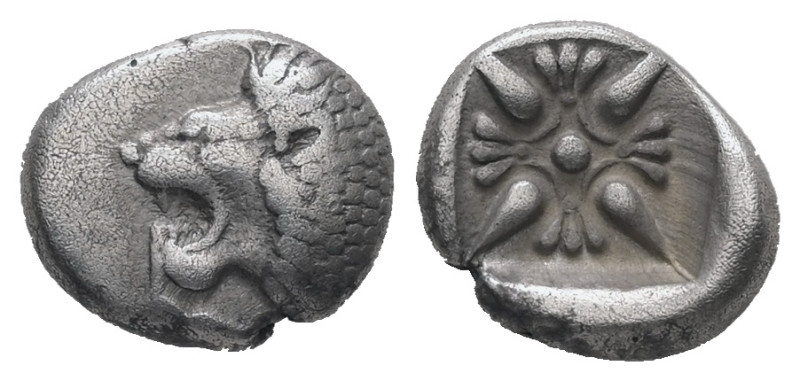 Ionia, Miletos. AR Obol or Hemihekte, 1.04 g 9.95 mm. Late 6th-early 5th centuri...