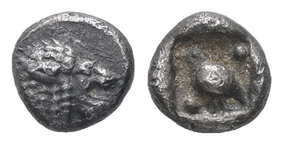 Ionia, Miletos. AR, Tetartemorion. 0.28 g. - 5.81 mm. Late 6th-early 5th century...