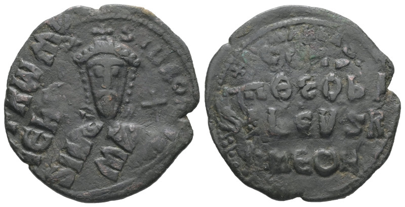 Constantine VII Porphyrogenitus, AD 913-959. AE, Follis. 5.56 g. 27.54 mm. Const...