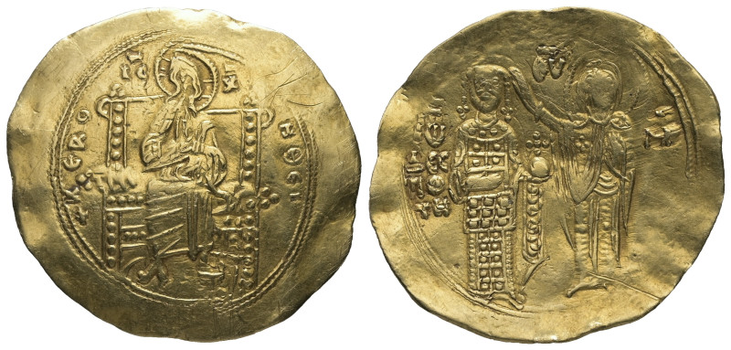 John II Comnenus, AD 1118-1143. AV, Hyperpyron. 4.32 g. 30.83 mm. Constantinople...