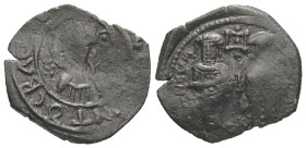 Andronicus II Palaeologus and Michael IX, AD 1282-1328. AE, Assarion. 1.68 g. 21.18 mm. Constantinople.
Obv: [AYTOKPATOPEC PωMAIωN]. Andronicus, on le...