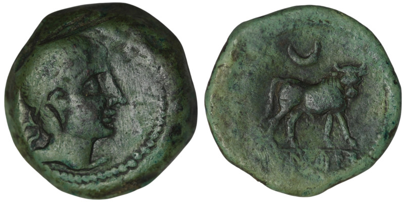 SPAIN. Castulo. (Early 2nd century BC)
AE Bronze (24mm, 13,61g)
Obv: Diademed ma...