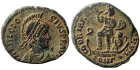 Theodosius I (AD 379-395). Constantinople
AE Follis (24mm, 4,77g)