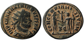 Maximianus Herculius (AD 286-305). Kyzikos
AE Antoninianus (21mm, 3,26g)