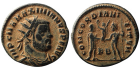 Maximianus Herculius (AD 286-305). Kyzikos
AE Antoninianus (22mm, 2,88g)