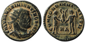 Galerius Maximianus (AD 305-311). Kyzikos
AE Antoninianus (21mm, 2,83g)