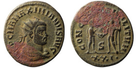 Maximianus Herculius (AD 286-305). Kyzikos
AE Antoninianus (22mm, 3,25g)