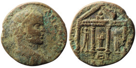 PHOENICIA. Tripolis. Elagabalus (AD 218-222)
AE Bronze (23mm, 8,69g)
Obv: Laureate, draped and cuirassed bust of Elagabalus, right, seen from rear
Rev...