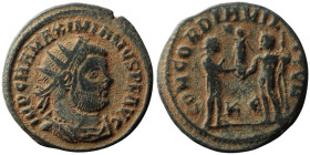 Maximianus Herculius (AD 286-305). Kyzikos
AE Antoninianus (22mm, 3,97g)