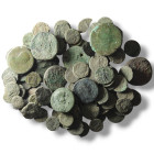 100 pieces mixed coins / SOLD AS SEEN, NO RETURN!