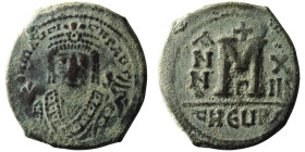 Maurice Tiberius (AD 582-602). Theoupolis (Antioch)
AE Follis (30mm, 11,94g)