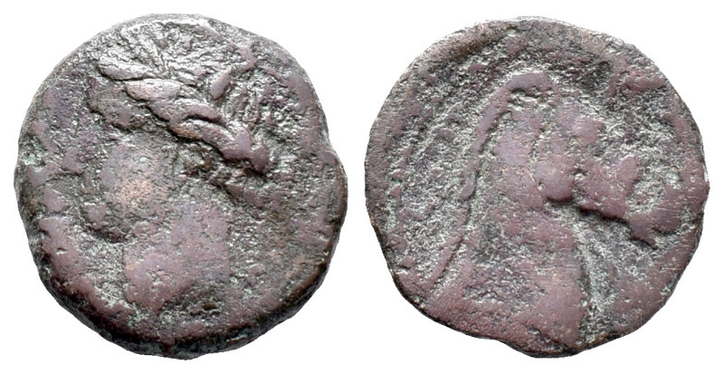 Carthaginian Domain, Sardinia, c. 300-264 BC. Æ (23mm, 4.63g). Wreathed head of ...