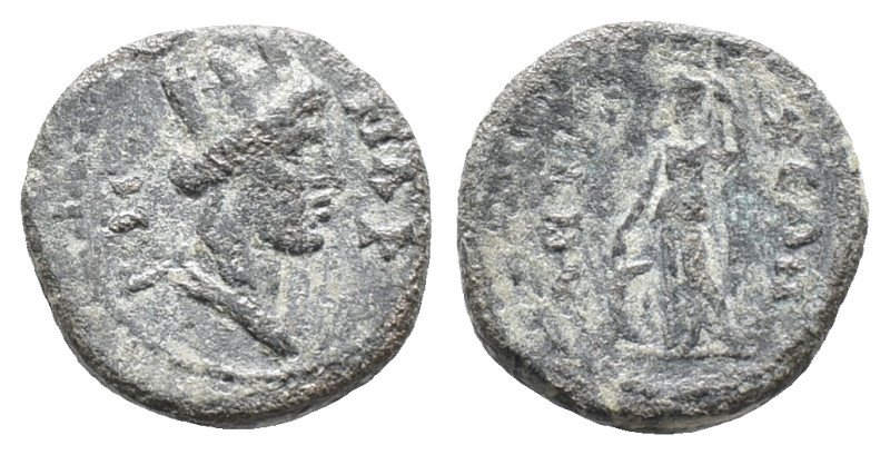 Caria, Antioch ad Maeandrum, c. 2nd century AD. Æ (16mm, 3.58g). Turreted bust o...
