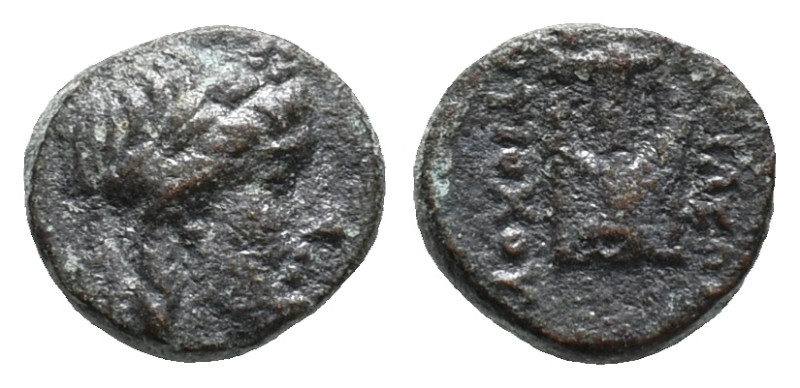 Seleukid Kings, Antiochos II Theos (261-246 BC). Æ (11mm, 2.02g). Sardeis. Laure...