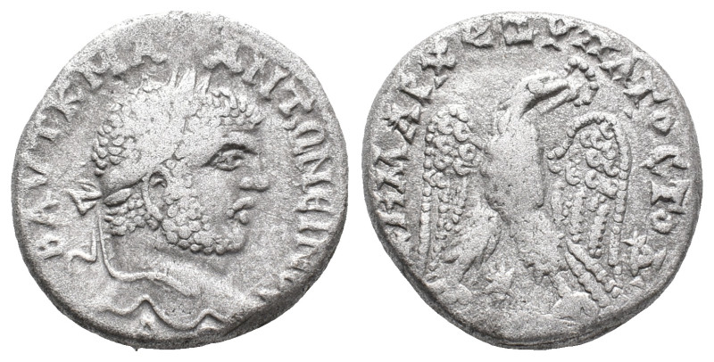 Caracalla (198-217). Seleucis and Pieria, Antioch. AR Tetradrachm (24mm, 12.06g)...