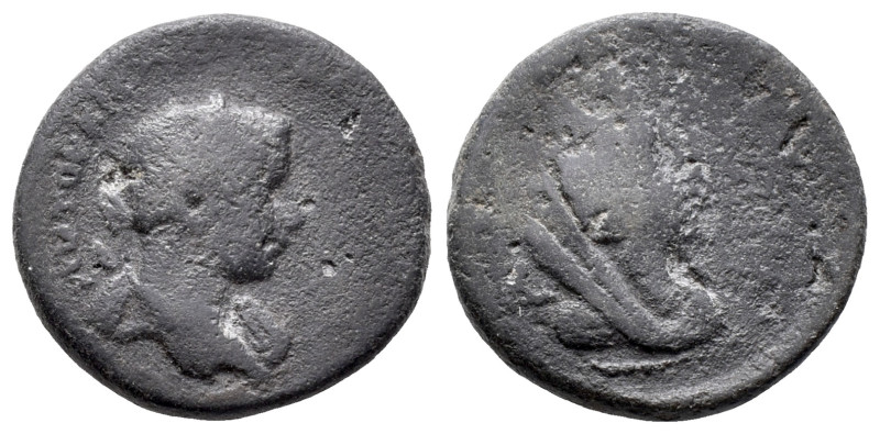 Gordian III (238-244). Mesopotamia, Nisibis. Æ (26mm, 14.56g). Radiate bust r., ...