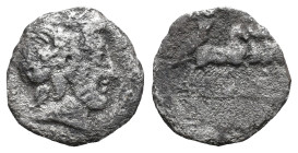 Q. Antonius Balbus, Rome, 83-82 BC. AR Serrate Denarius (17.5mm, 2.41g). Laureate head of Jupiter r. R/ Victory driving quadriga r., holding reins, pa...