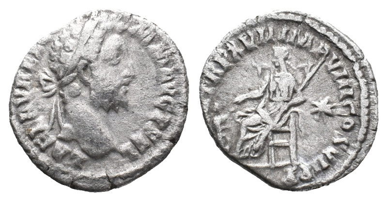 Commodus (180-192). AR Denarius (18mm, 2.71g). Rome, 191-2. Laureate head r. R/ ...