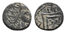 Barbarous Radiate, imitating Divus Claudius II (10mm, 0.94g). Radiate head r. R/ Fire altar. VF