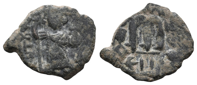 Constans II (641-668). Æ 40 Nummi (25mm, 4.64g). Constantinople, year 2. Constan...