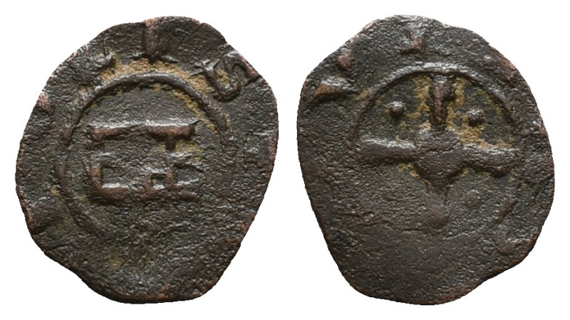 Crusaders, Tripoli. Bohemund V (1233-1351). BI Pougeoise (15mm, 0.71g). Castle. ...