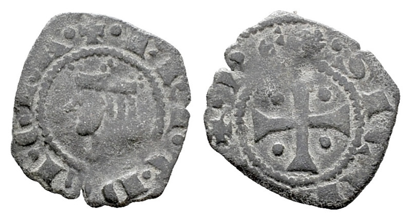 Italy, Sicily, Messina. Giacomo d'Aragona (1285-1296). BI Denaro (15mm, 0.61g). ...