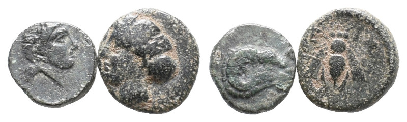 Lot of 2 Greek Æ coins, to be catalog. LOT SOLD AS IS, NO RETURN