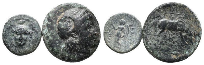 Lot of 2 Greek Æ coins, to be catalog. LOT SOLD AS IS, NO RETURN