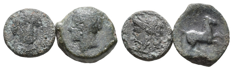 Lot of 2 Greek Æ coins, to be catalog. LOT SOLD AS IS, NO RETURN