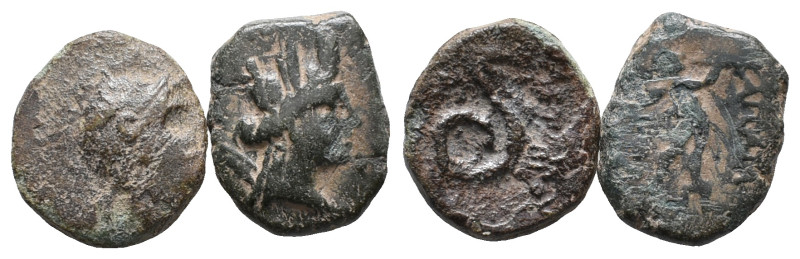 Lot of 2 Greek Æ coins, to be catalog. LOT SOLD AS IS, NO RETURN