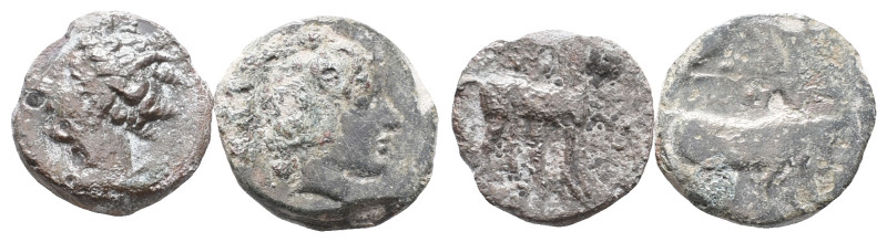 Lot of 2 Greek Æ coins, to be catalog. LOT SOLD AS IS, NO RETURN