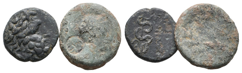 Lot of 2 Greek Æ coins, to be catalog. LOT SOLD AS IS, NO RETURN