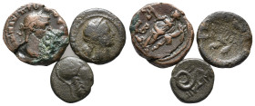 Lot of 3 Greek and Roman Provincial Æ coins, to be catalog. LOT SOLD AS IS, NO RETURN
