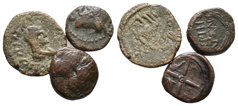Lot of 3 Greek and Roman Provincial Æ coins, to be catalog. LOT SOLD AS IS, NO R...
