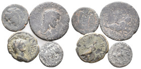 Lot of 4 Roman Provincial Æ coins, to be catalog. LOT SOLD AS IS, NO RETURN