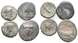 Lot of 4 Roman Provincial Æ coins, to be catalog. LOT SOLD AS IS, NO RETURN