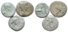 Lot of 3 Roman Provincial Æ coins, to be catalog. LOT SOLD AS IS, NO RETURN