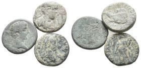 Lot of 3 Roman Provincial Æ coins, to be catalog. LOT SOLD AS IS, NO RETURN