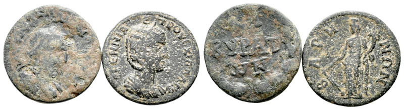 Lot of 2 Roman Provincial Æ coins, to be catalog. LOT SOLD AS IS, NO RETURN