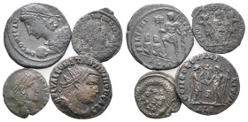 Lot of 4 Roman Imperial Æ coins, to be catalog. LOT SOLD AS IS, NO RETURN