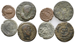 Lot of 4 Roman Imperial Æ coins, to be catalog. LOT SOLD AS IS, NO RETURN