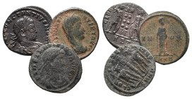 Lot of 3 Roman Imperial Æ coins, to be catalog. LOT SOLD AS IS, NO RETURN