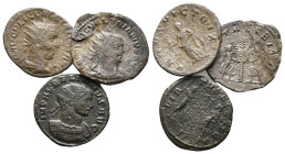 Lot of 3 Roman Imperial Æ coins, to be catalog. LOT SOLD AS IS, NO RETURN