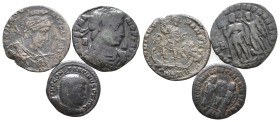 Lot of 3 Roman Imperial Æ coins, to be catalog. LOT SOLD AS IS, NO RETURN