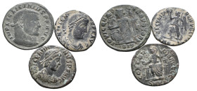Lot of 3 Roman Imperial Æ coins, to be catalog. LOT SOLD AS IS, NO RETURN