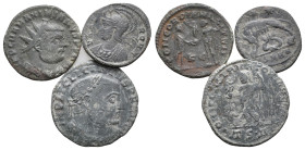 Lot of 3 Roman Imperial Æ coins, to be catalog. LOT SOLD AS IS, NO RETURN