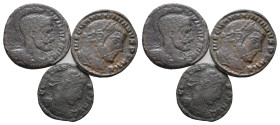 Lot of 3 Roman Imperial Æ coins, to be catalog. LOT SOLD AS IS, NO RETURN